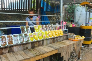 Sister Khamkong fruit carts