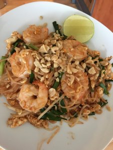 Phat Thai shrimp