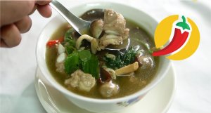 Three mushrooms soup Lao style