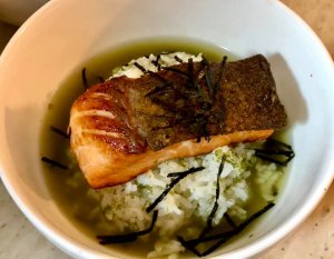 Ochazuke (salmon bowl)