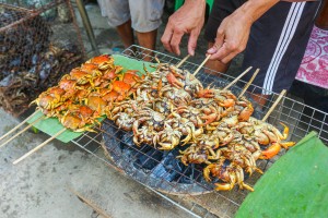 Crab Shop Phahom Vang Vieng