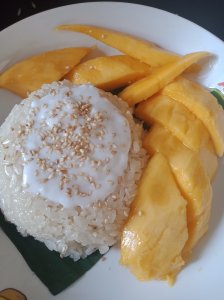 Riz mangue lait de coco (Khao Niao Mak Mouang)