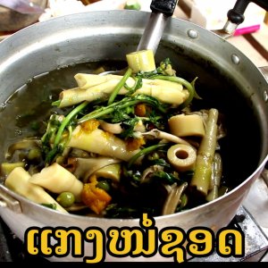 Soupe de pousses bambou laotienne